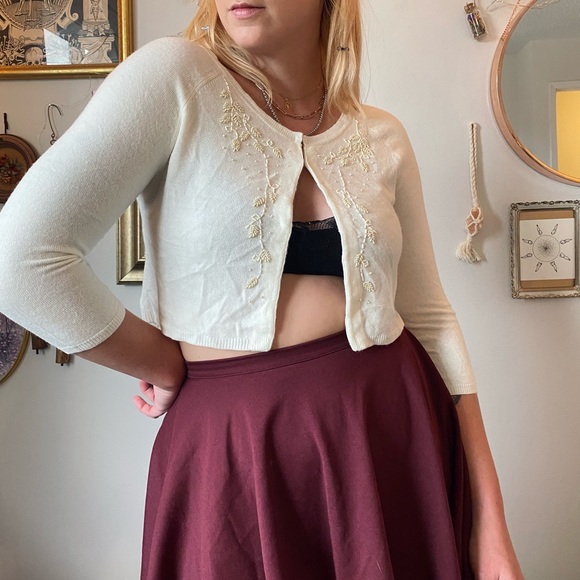 Y2K adorable beaded cardi - Picture 5 of 6